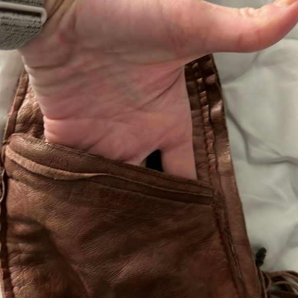 Boho Handmade authentic leather purse - Picture 3 of 4